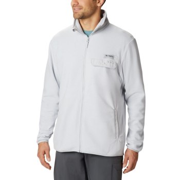 Columbia Harborside II Fleece Full Zip, Chamarras Grises Para Hombre | 451072-RFW